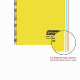 Spiral Note Book No.106, 300 Pages, (28.5cm x 20cm) (Multi-coloured pages) (Five Colour in One)